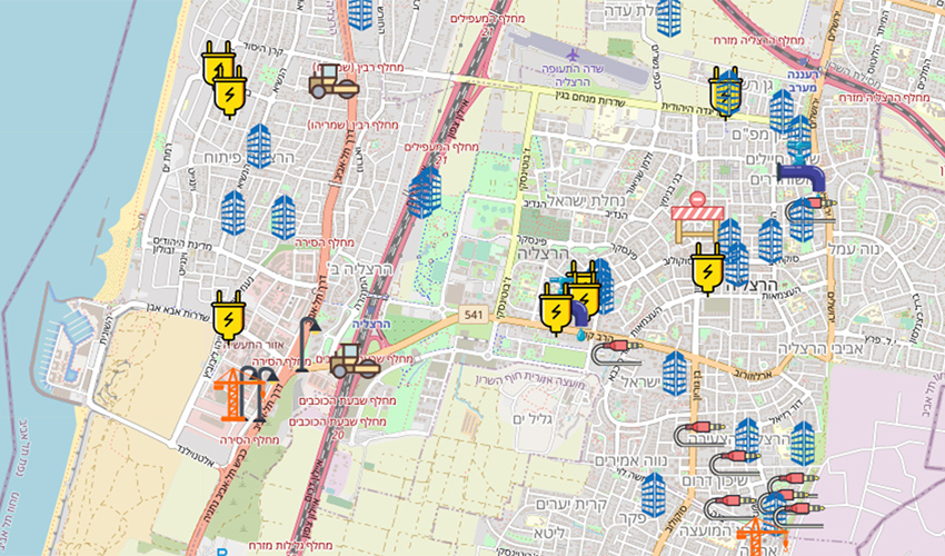 שלא תיתקעו: מפה אינטראקטיבית תראה לכם איפה יש בעיר עבודות תשתית