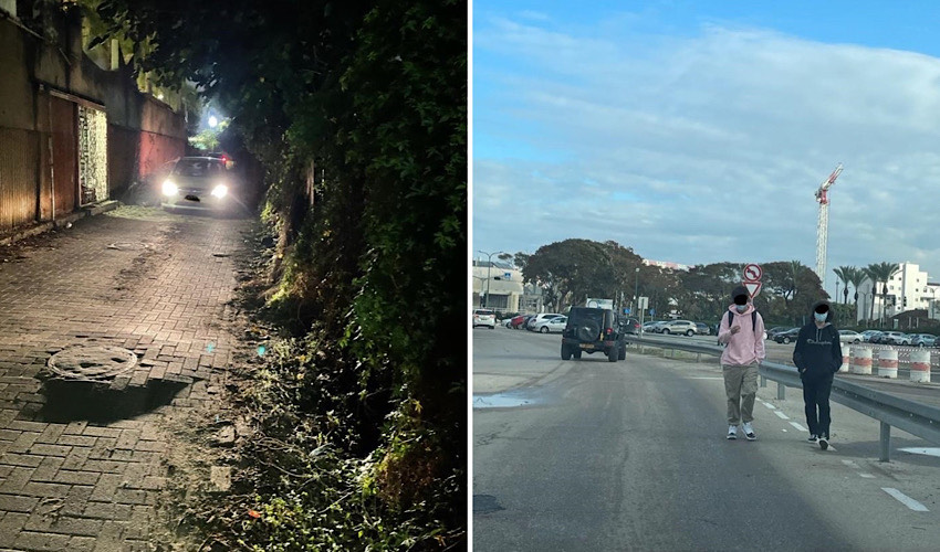 "כמו במערב הפרוע" | מדוע הולכים מאות תלמידי בתי ספר מידי יום על הכביש?